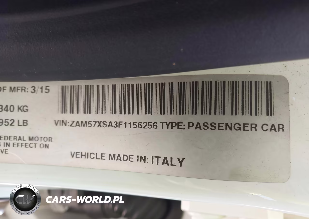 2015 Maserati Ghibli VIN:ZAM57XSA3F1156256 - 9