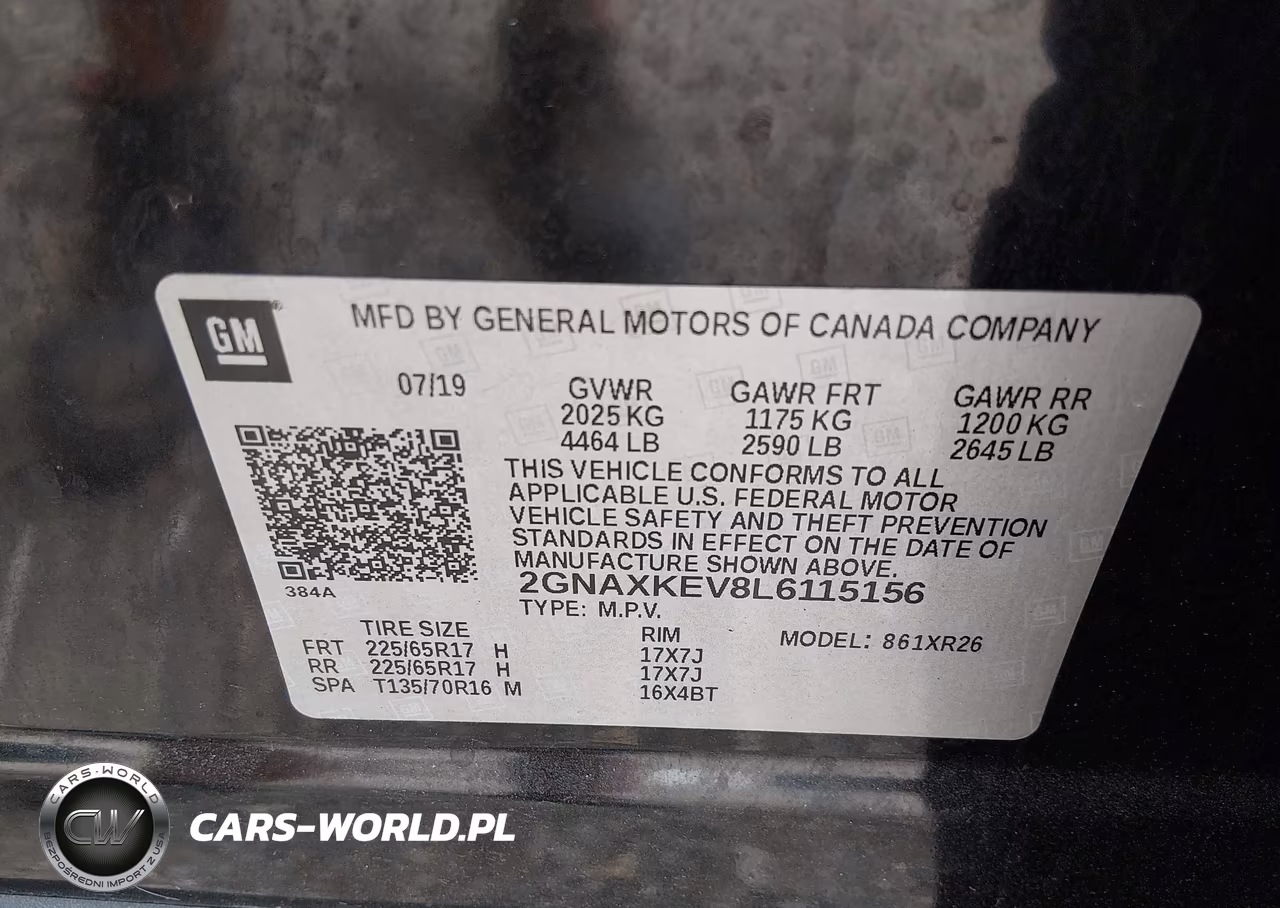 2020 Chevrolet Equinox Fwd Lt 1.5L Turbo VIN:2GNAXKEV8L6115156 - 9
