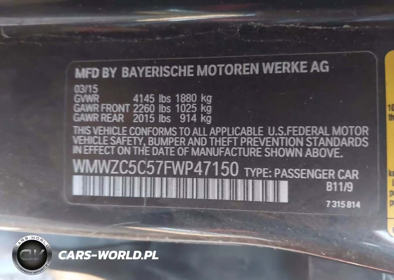 2015 Mini Countryman Cooper S VIN:WMWZC5C57FWP47150 - 9