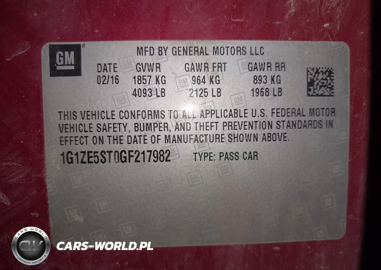 2016 Chevrolet Malibu 1Lt VIN:1G1ZE5ST0GF217982 - 9