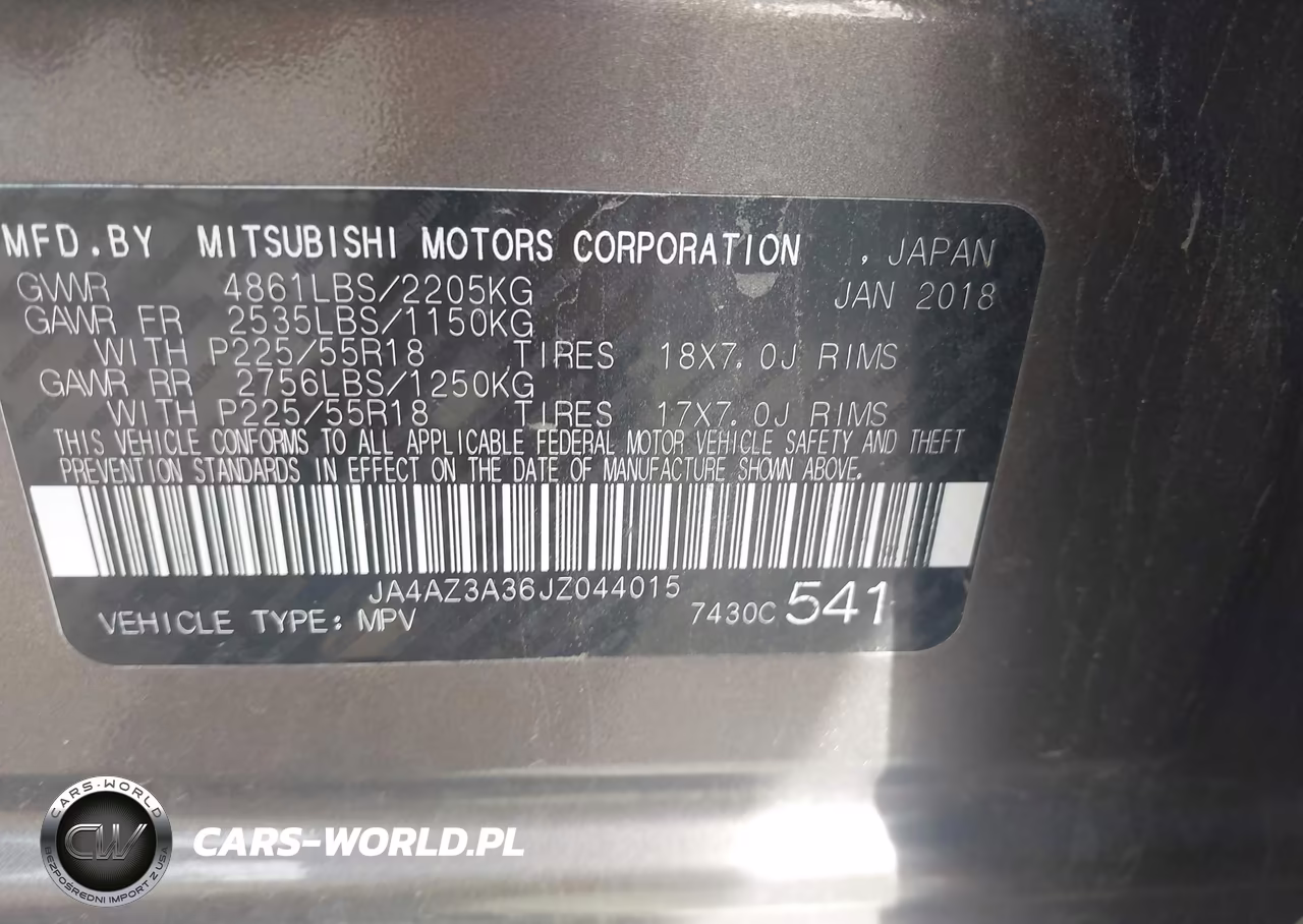 2018 Mitsubishi Outlander Es-Le-Se-Sel VIN:JA4AZ3A36JZ044015 - 9