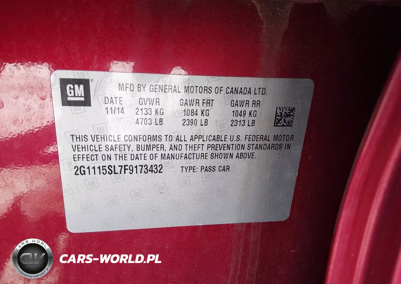 2015 Chevrolet Impala 1Lt VIN:2G1115SL7F9173432 - 9