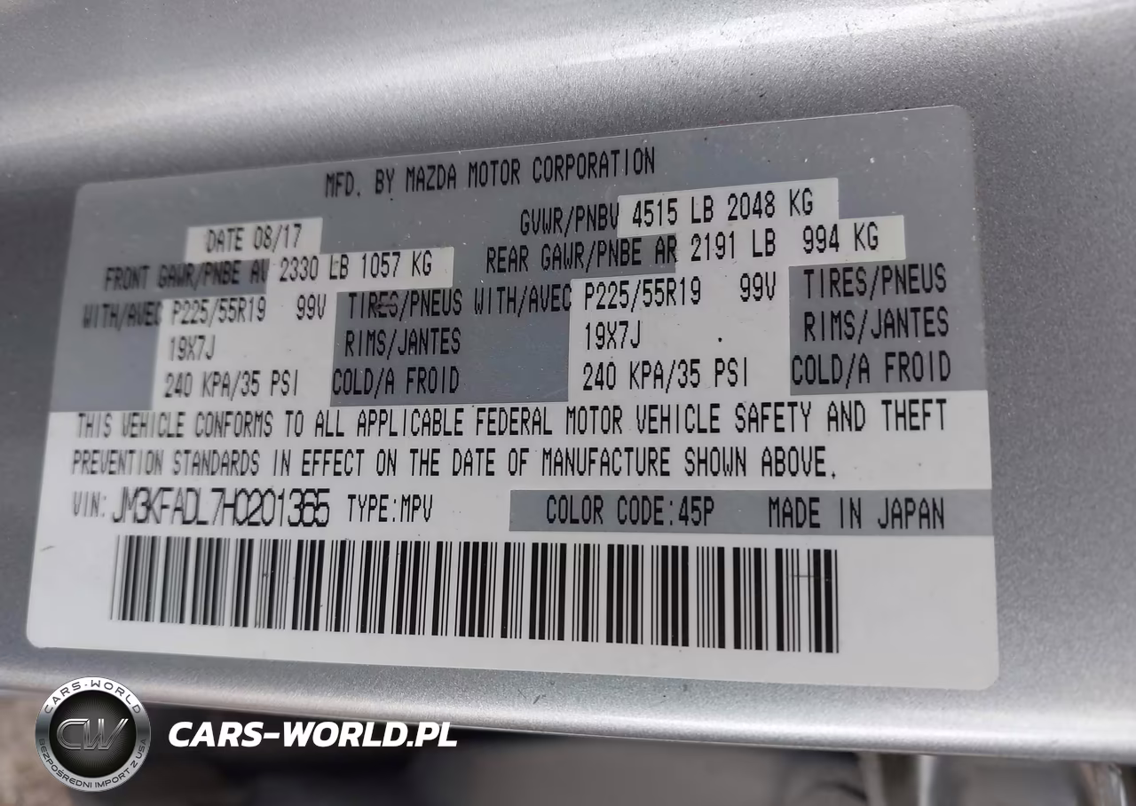 2017 Mazda Cx-5 Grand Select VIN:JM3KFADL7H0201365 - 9