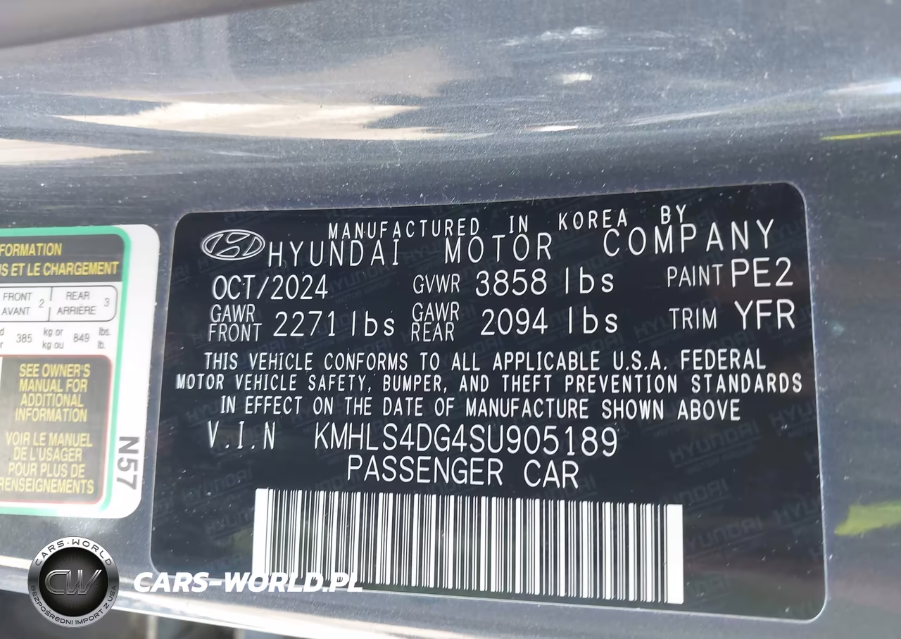 2025 Hyundai Elantra Sel Convenience VIN:KMHLS4DG4SU905189 - 9
