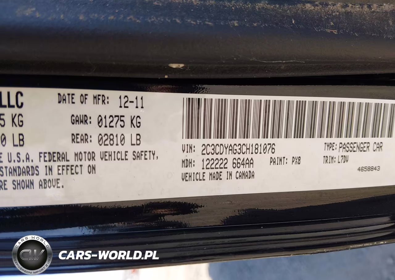 2012 Dodge Challenger Sxt VIN:2C3CDYAG3CH181076 - 9
