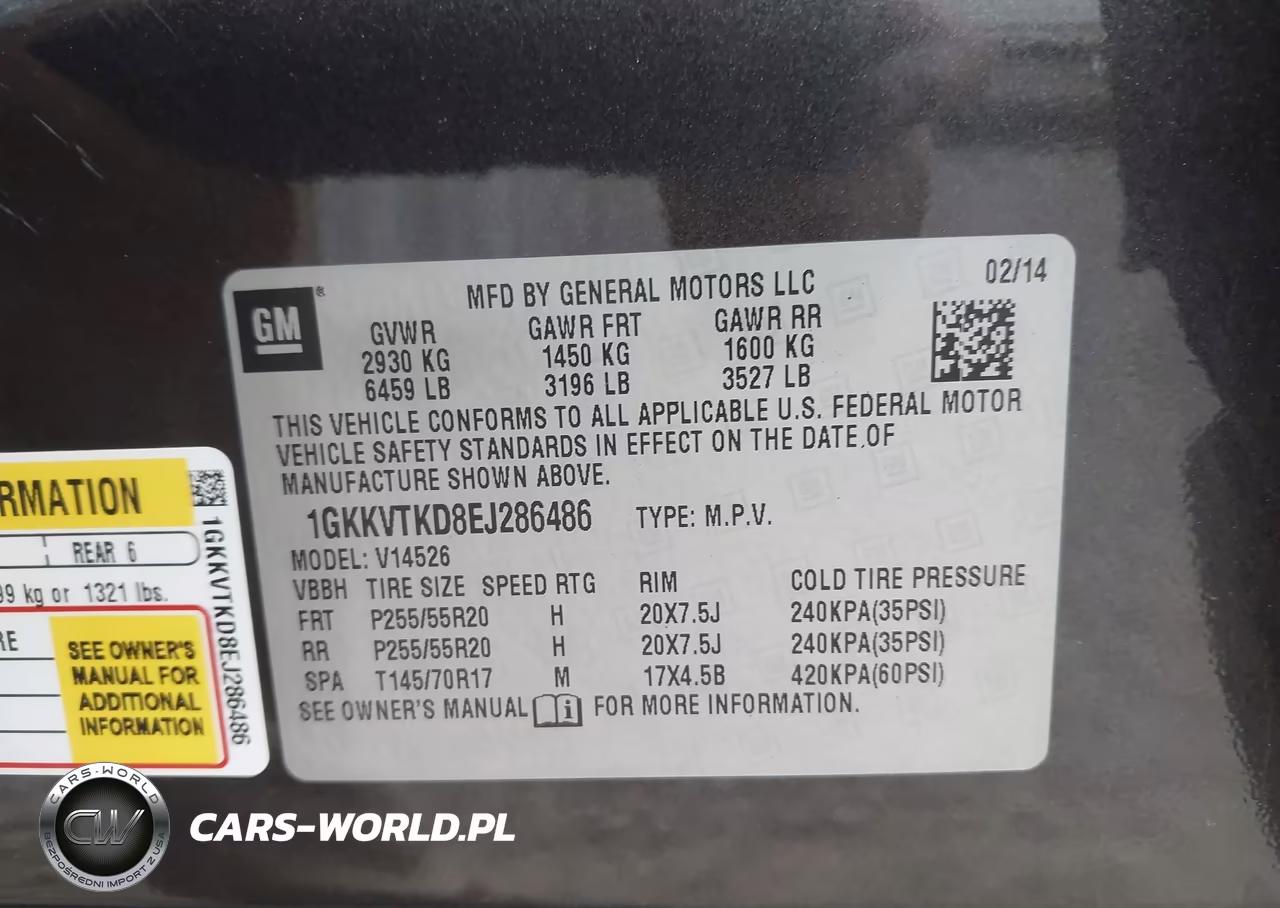 2014 GMC Acadia Denali VIN:1GKKVTKD8EJ286486 - 9