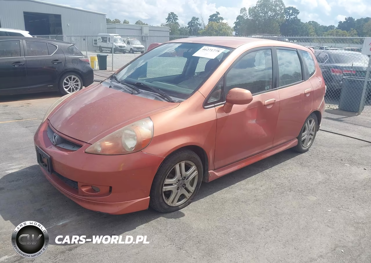 2007 Honda Fit Sport VIN:JHMGD38657S055408 - 2