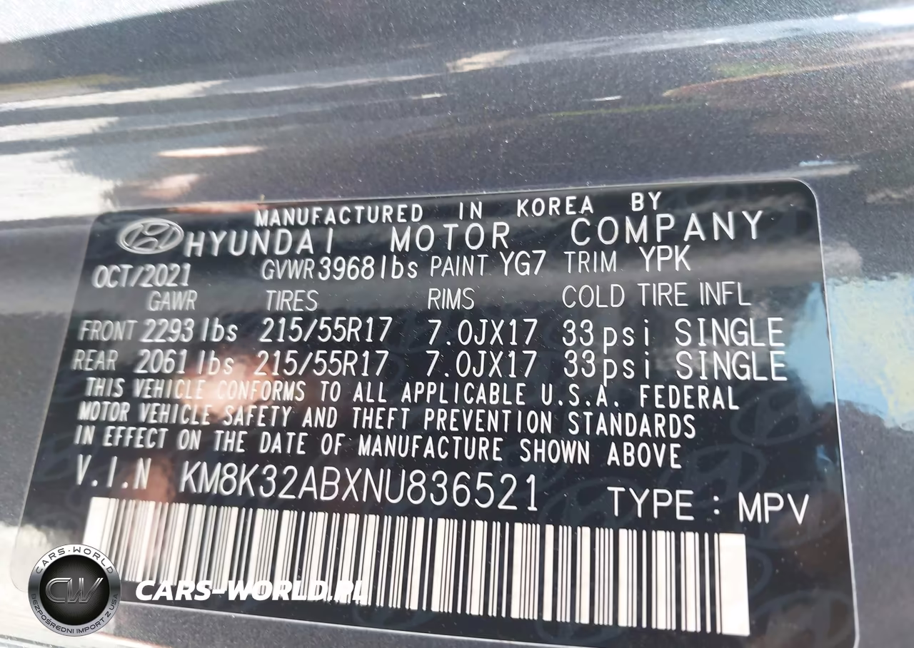 2022 Hyundai Kona Sel VIN:KM8K32ABXNU836521 - 9