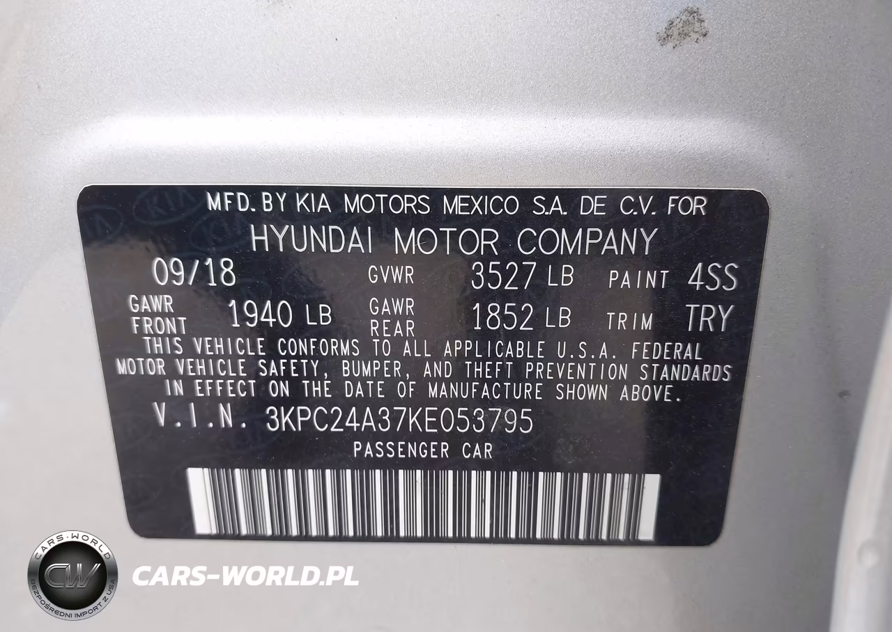 2019 Hyundai Accent Se VIN:3KPC24A37KE053795 - 9
