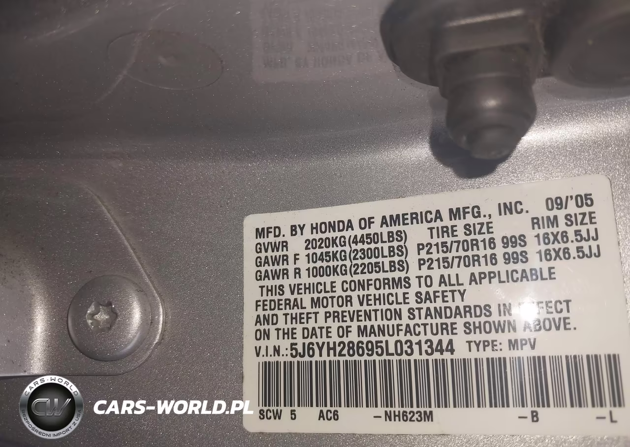2005 Honda Element Ex VIN:5J6YH28695L031344 - 9