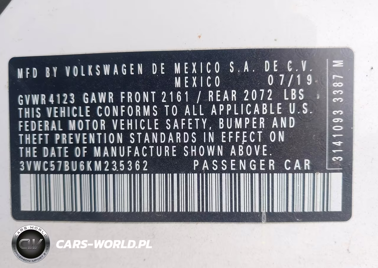 2019 Volkswagen Jetta 1.4T R-Line-1.4T S-1.4T Se VIN:3VWC57BU6KM235362 - 9