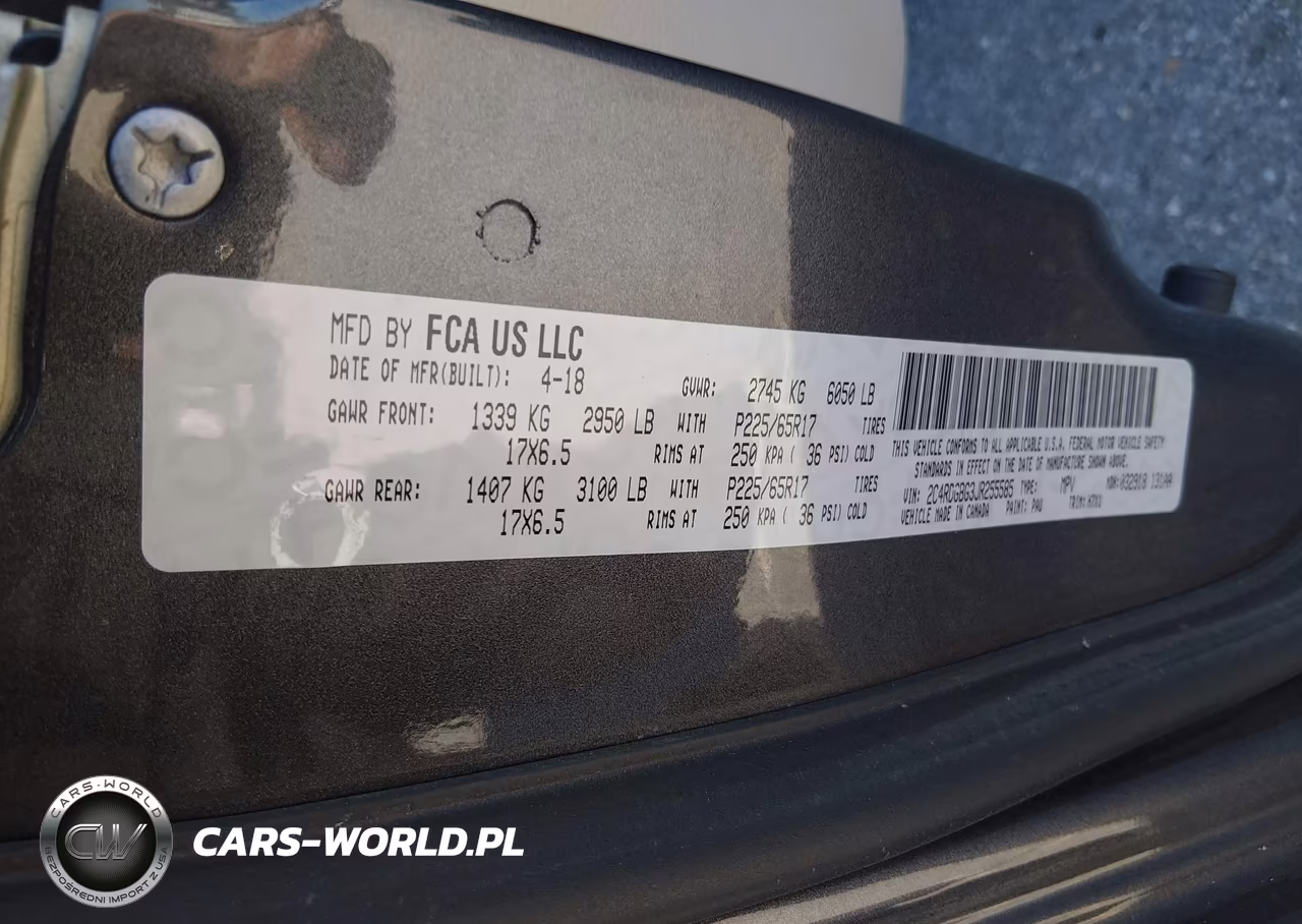 2018 Dodge Grand Caravan Se VIN:2C4RDGBG3JR255585 - 9