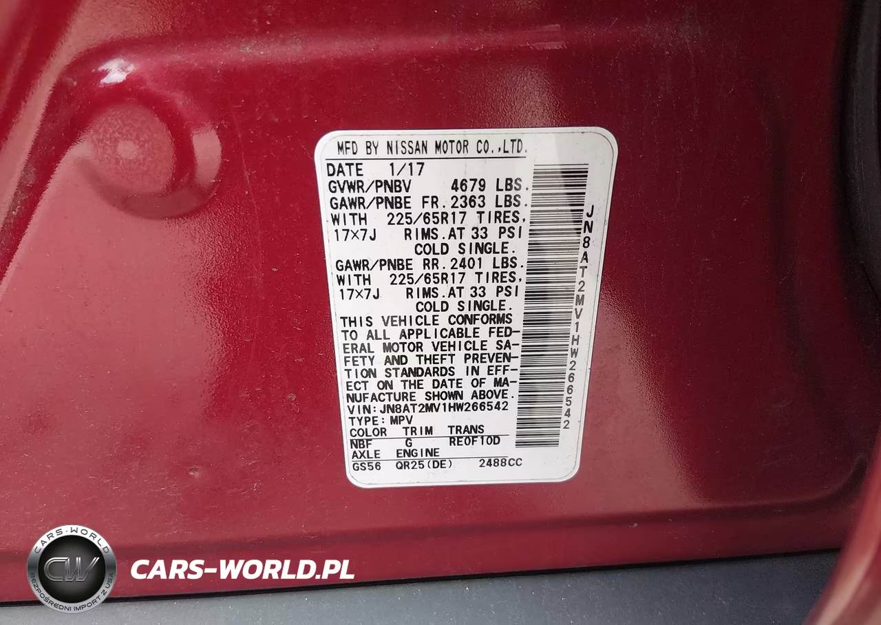 2017 Nissan Rogue S VIN:JN8AT2MV1HW266542 - 9