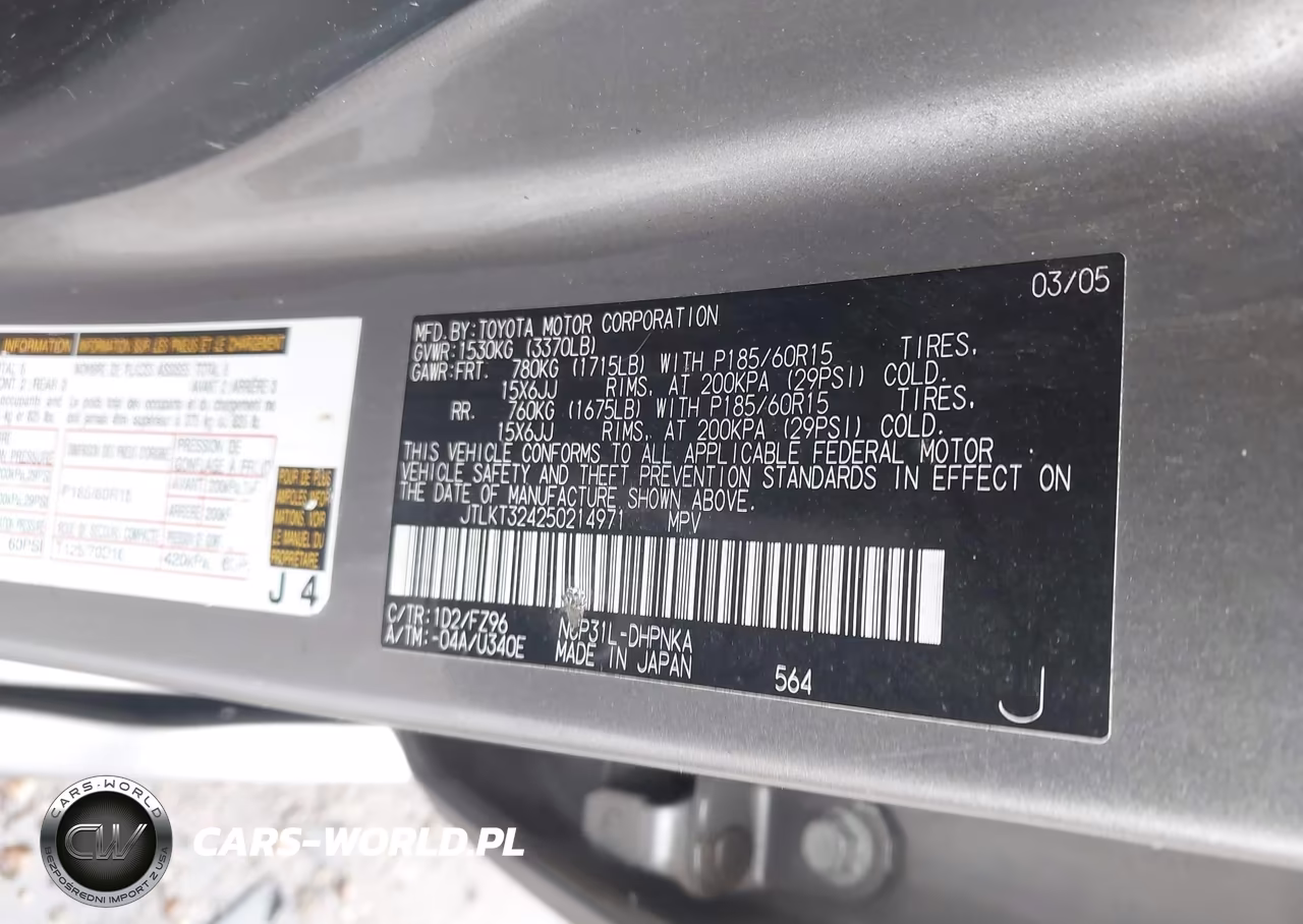 2005 Scion Xb VIN:JTLKT324250214971 - 9