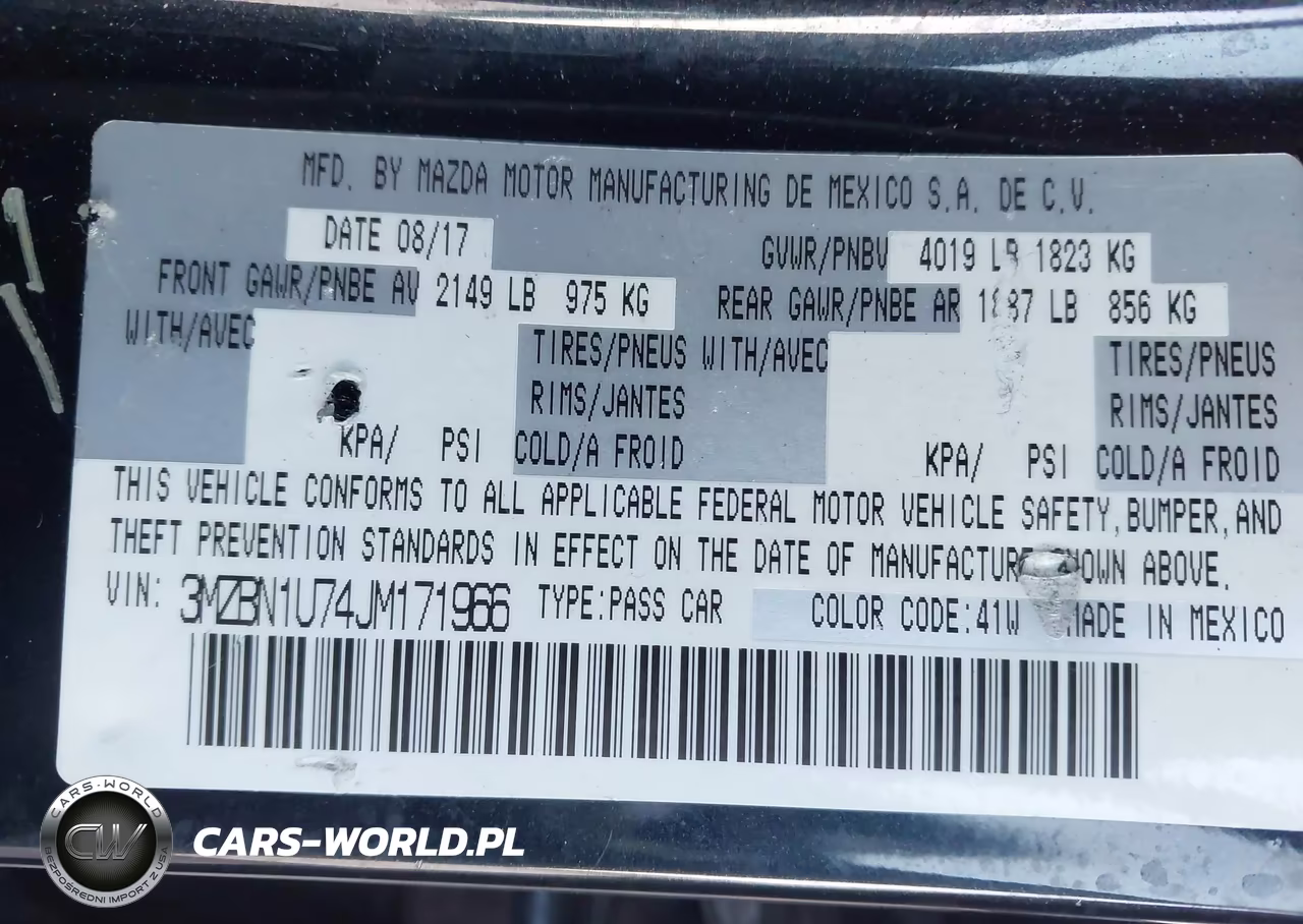 2018 Mazda Mazda3 Sport VIN:3MZBN1U74JM171966 - 9