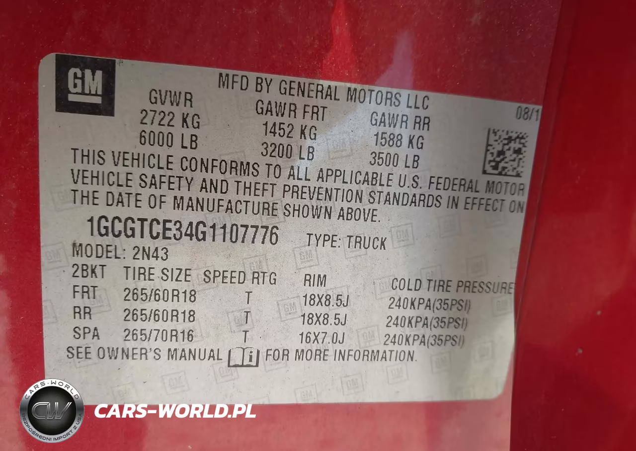 2016 Chevrolet Colorado Lt VIN:1GCGTCE34G1107776 - 9
