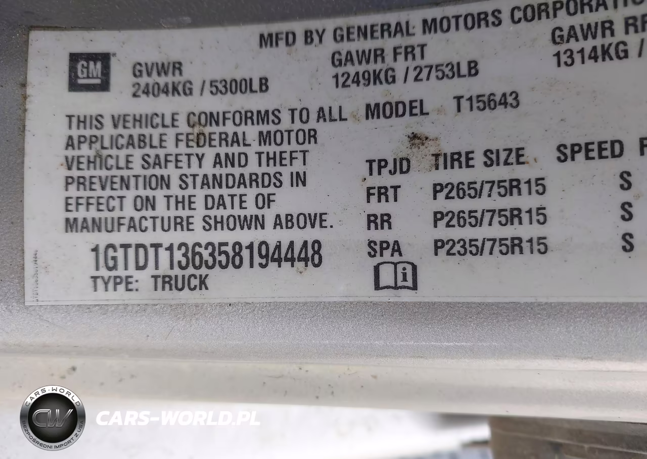 2005 GMC Canyon Sle VIN:1GTDT136358194448 - 9