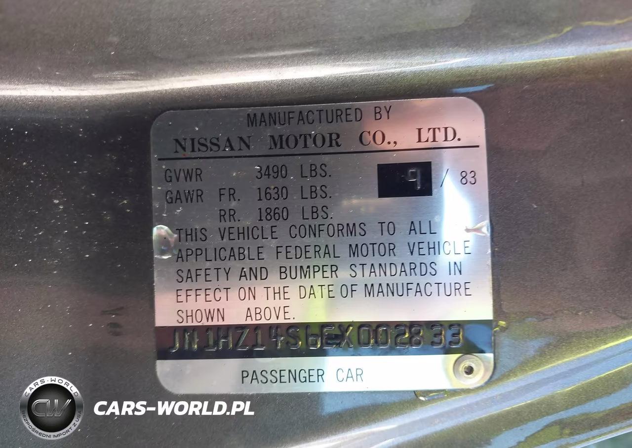 1984 Datsun 300Zx VIN:JN1HZ14S6EX002833 - 9