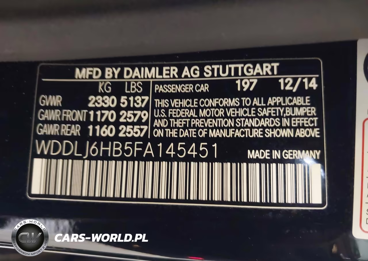 2015 Mercedes-Benz Cls 400 4Matic VIN:WDDLJ6HB5FA145451 - 9