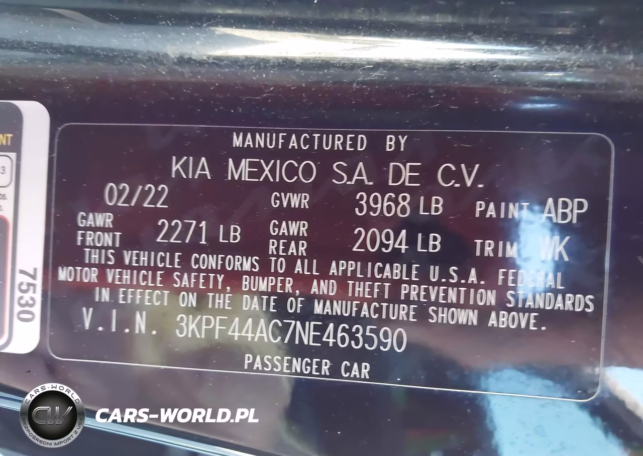 2022 Kia Forte Gt VIN:3KPF44AC7NE463590 - 9