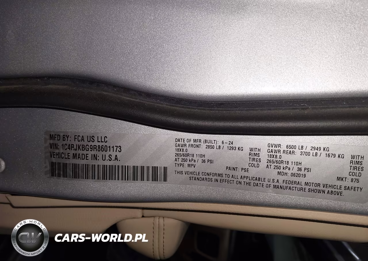 2024 Jeep Grand Cherokee L Limited 4X4 VIN:1C4RJKBG9R8601173 - 8