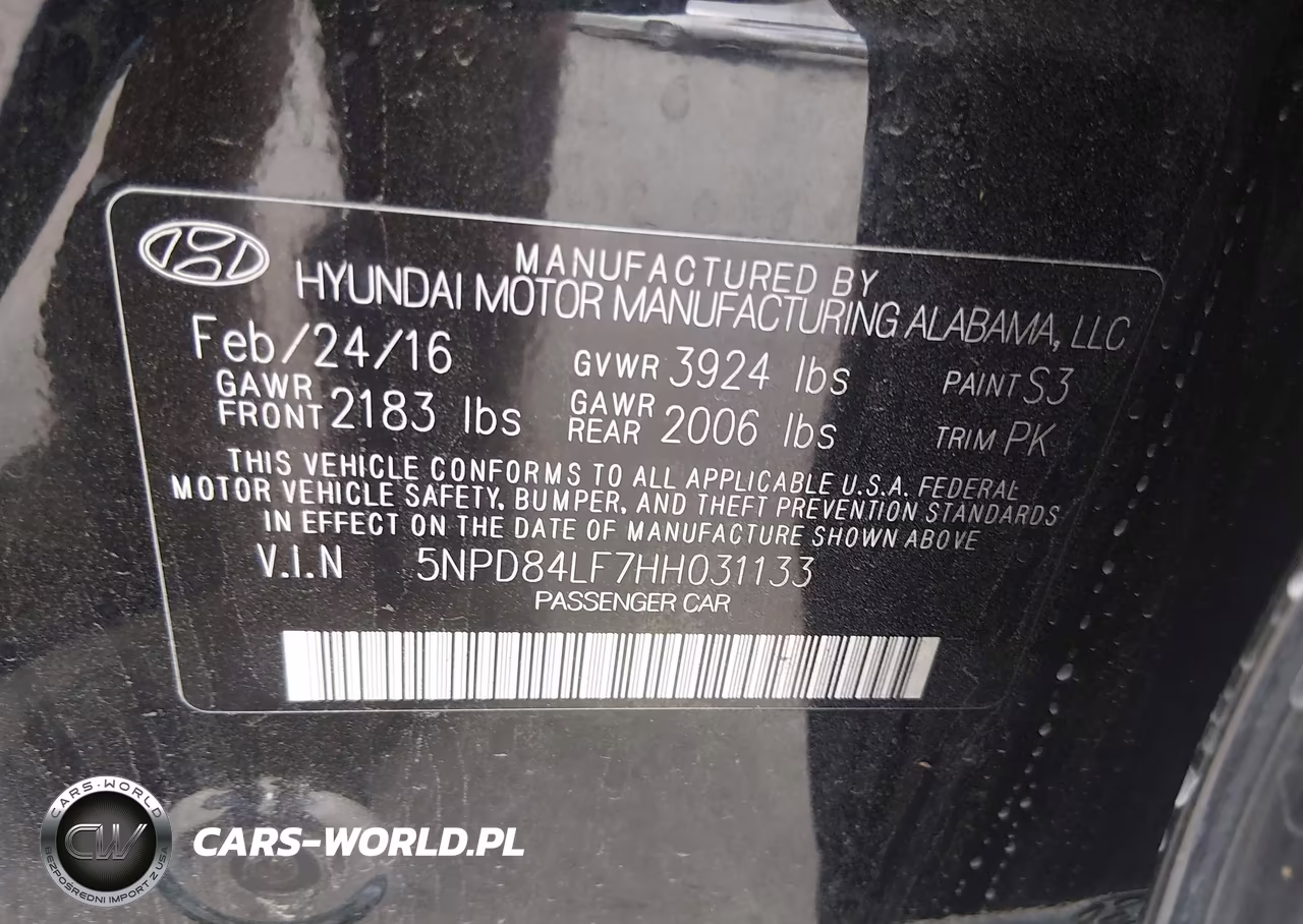 2017 Hyundai Elantra Se VIN:5NPD84LF7HH031133 - 9