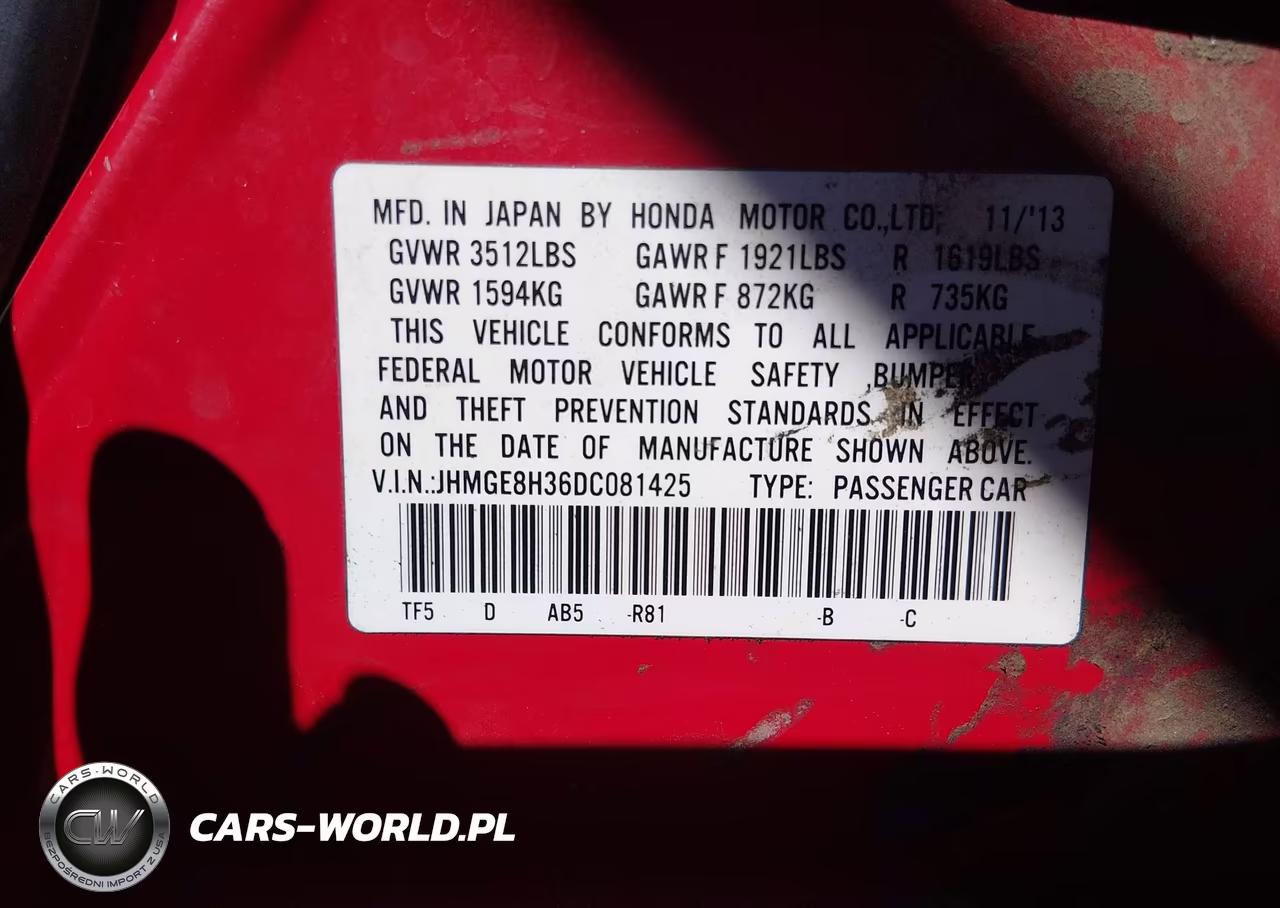 2013 Honda Fit VIN:JHMGE8H36DC081425 - 9