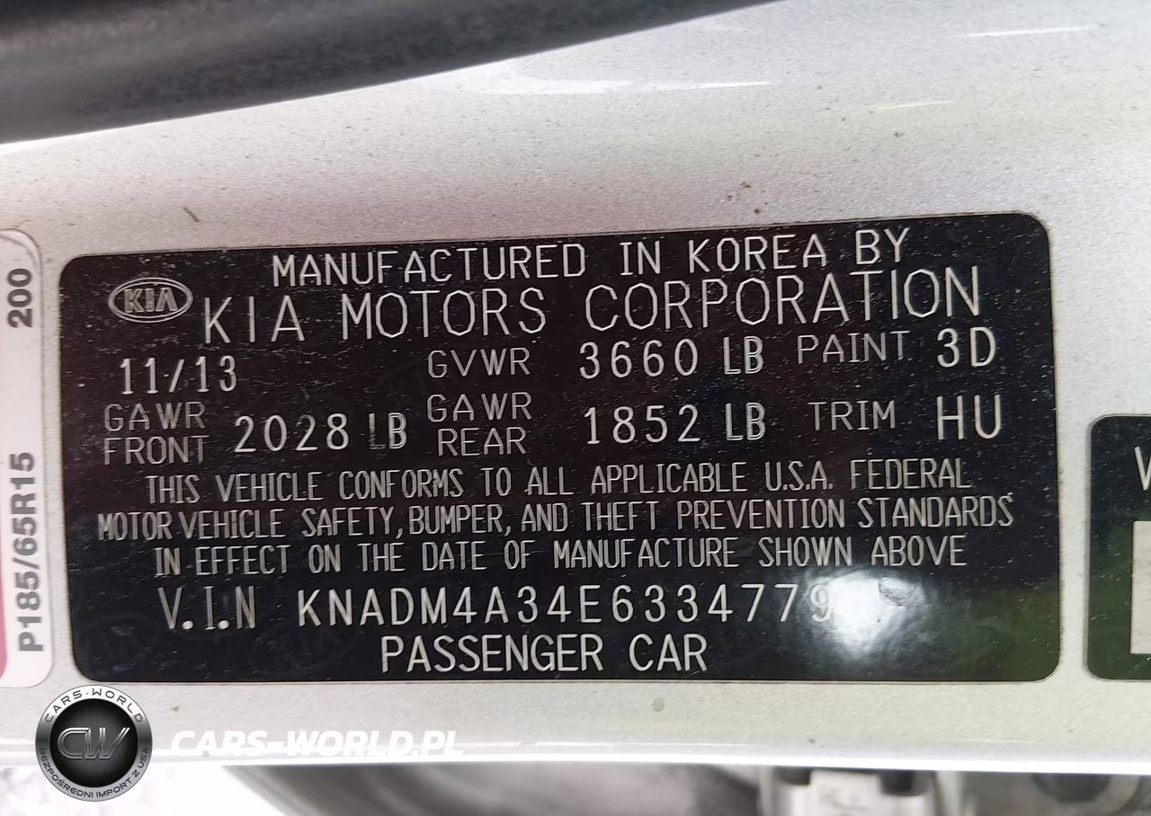 2014 Kia Rio Lx VIN:KNADM4A34E6334779 - 9