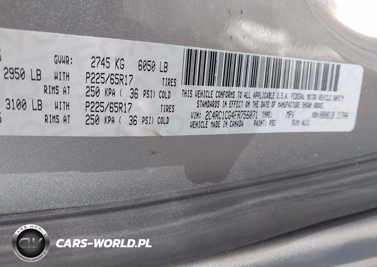 2015 Chrysler Town & Country Touring L VIN:2C4RC1CG4FR756071 - 9