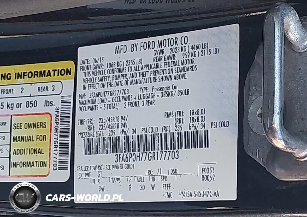 2016 Ford Fusion Se VIN:3FA6P0H77GR177703 - 9