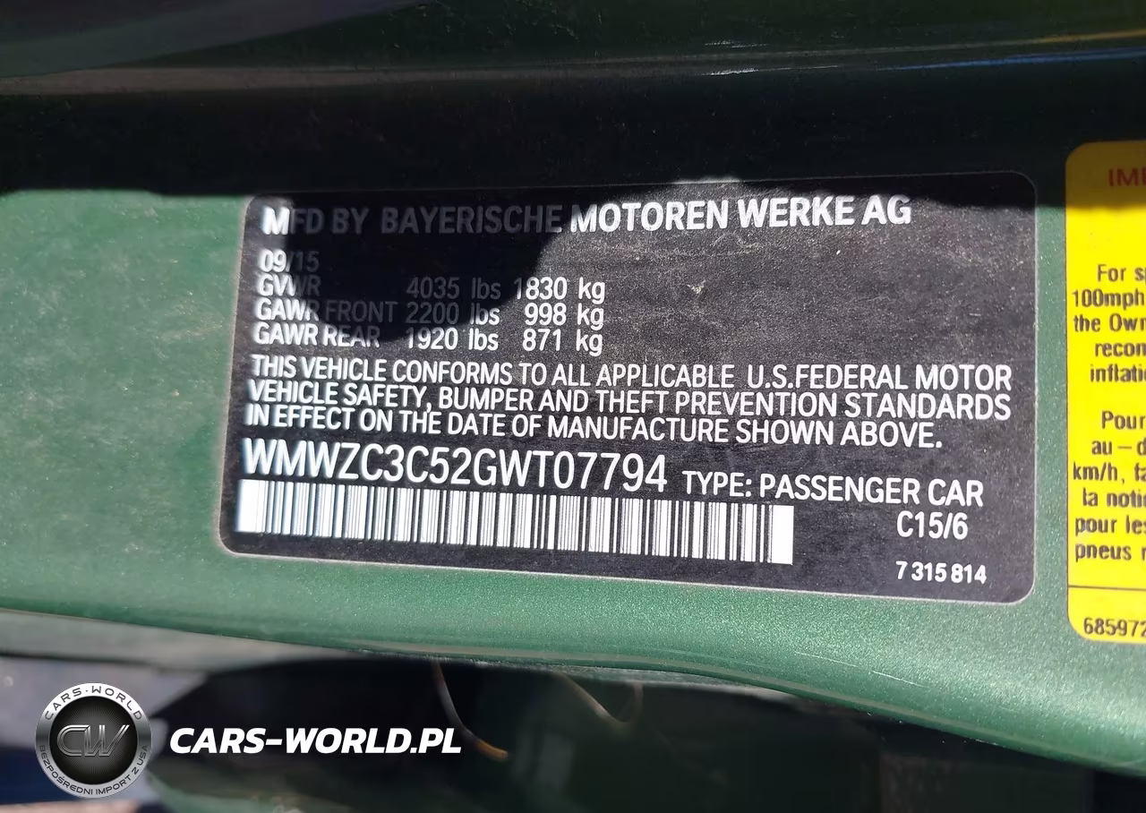 2016 Mini Countryman Cooper S VIN:WMWZC3C52GWT07794 - 9