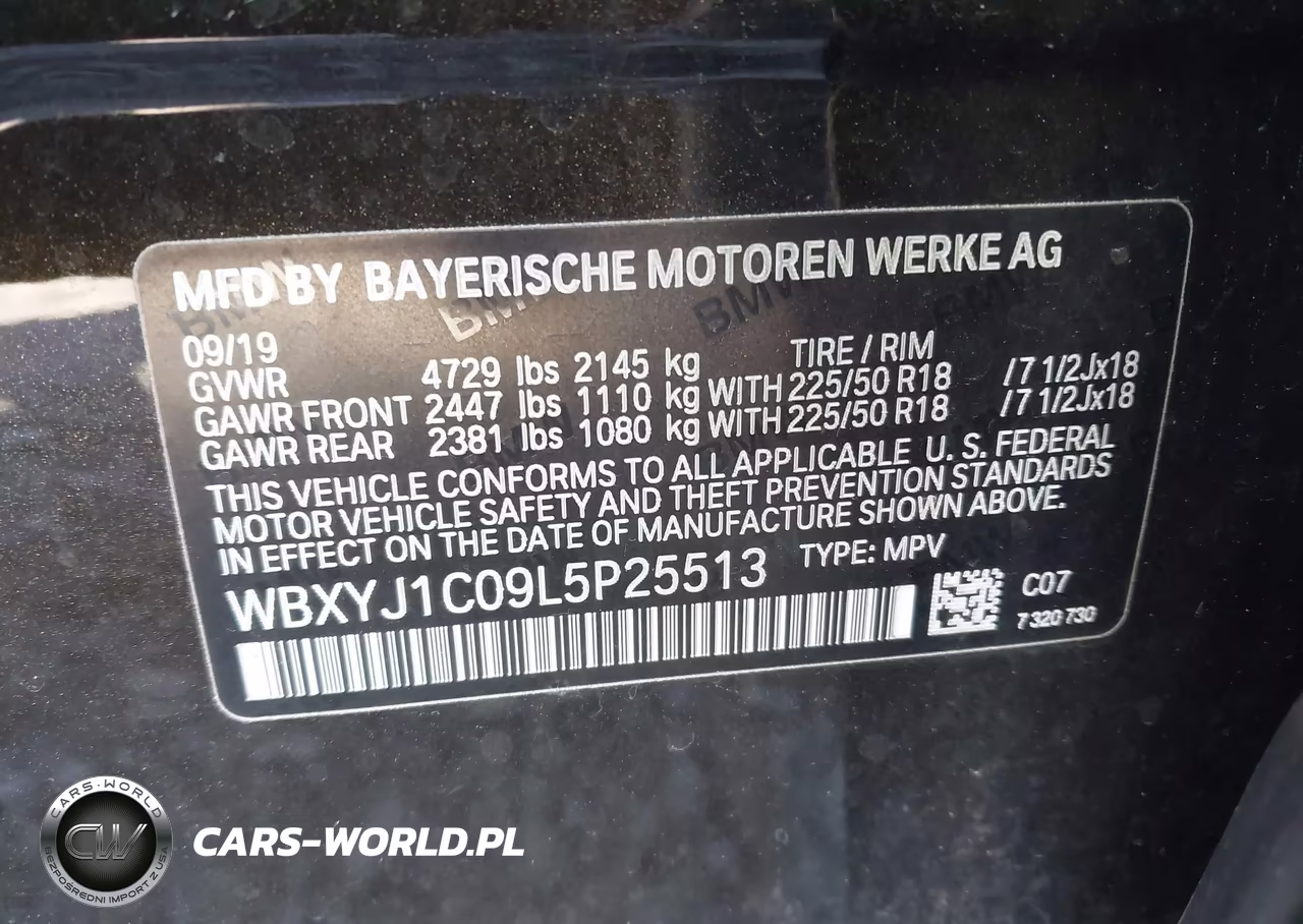2020 BMW X2 xDrive28I VIN:WBXYJ1C09L5P25513 - 9