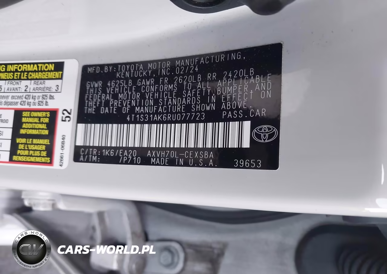 2024 Toyota Camry Hybrid Se VIN:4T1S31AK6RU077723 - 9