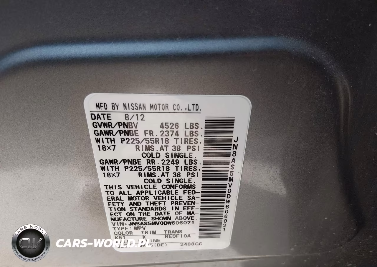 2013 Nissan Rogue Sv W-Sl Pkg VIN:JN8AS5MV0DW606021 - 9