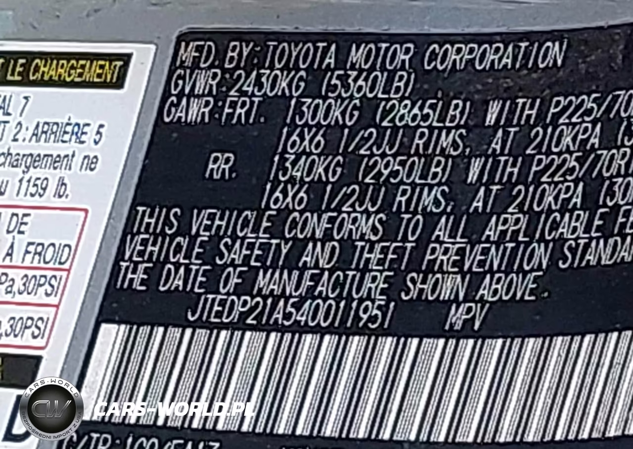 2004 Toyota Highlander Limited VIN:JTEDP21A540011951 - 9