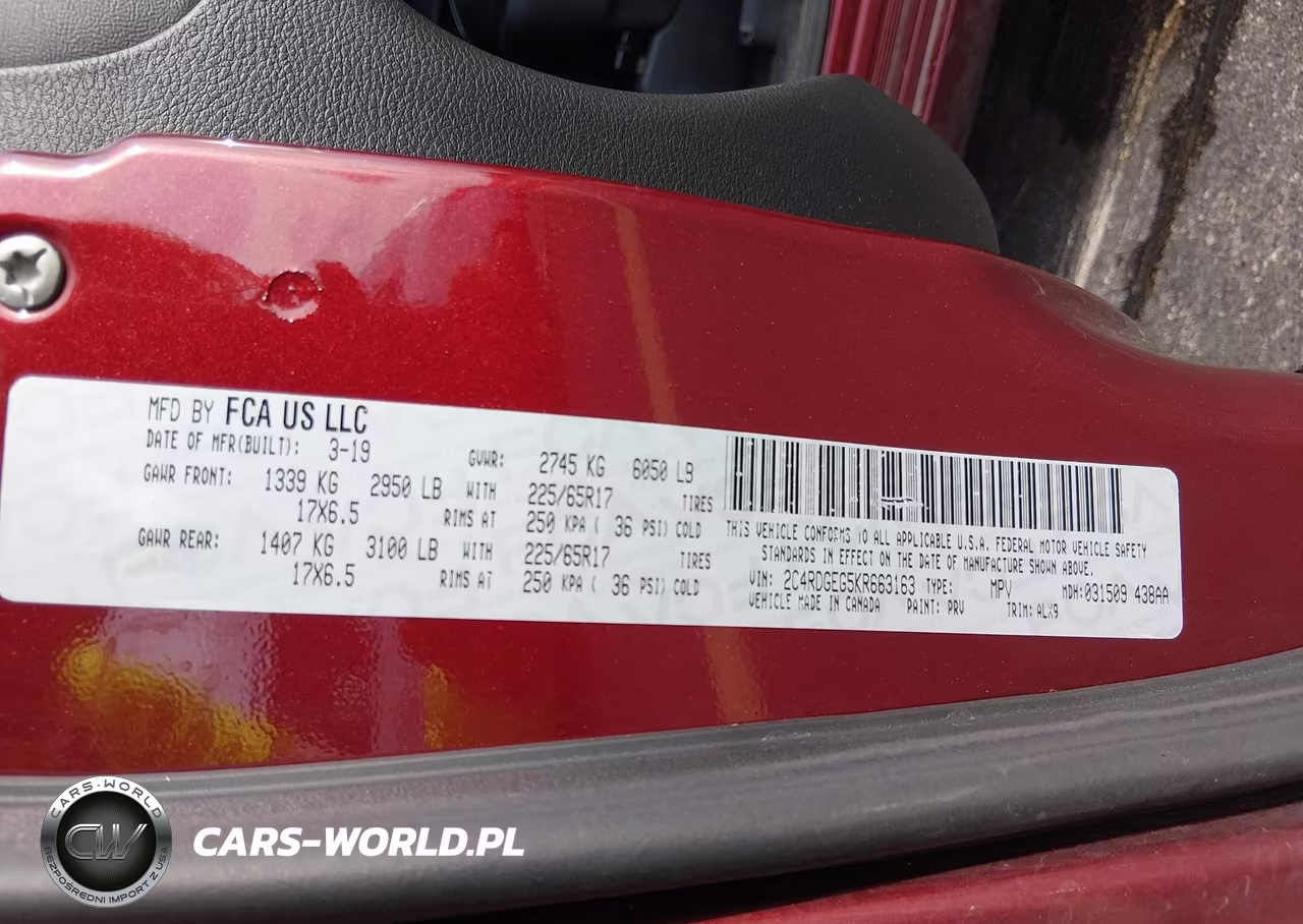 2019 Dodge Grand Caravan Gt VIN:2C4RDGEG5KR663163 - 9