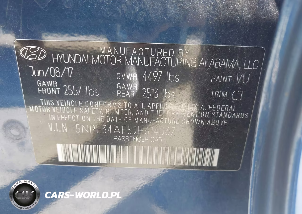 2018 Hyundai Sonata Sport VIN:5NPE34AF5JH614067 - 9