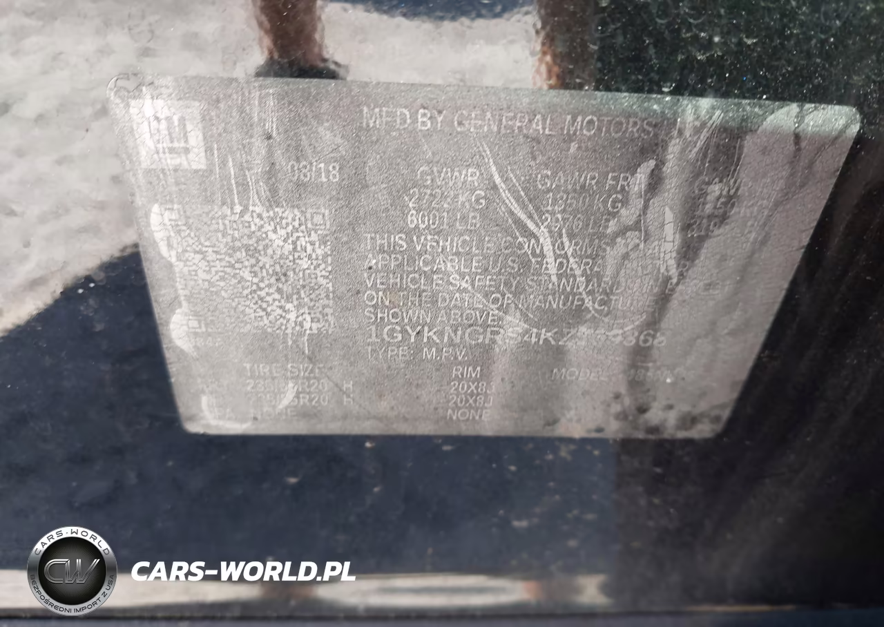 2019 Cadillac Xt5 Platinum VIN:1GYKNGRS4KZ139368 - 9