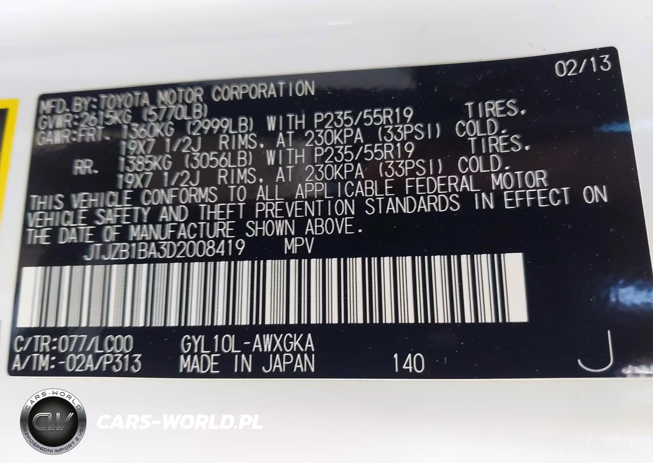 2013 Lexus Rx 450H VIN:JTJZB1BA3D2008419 - 9