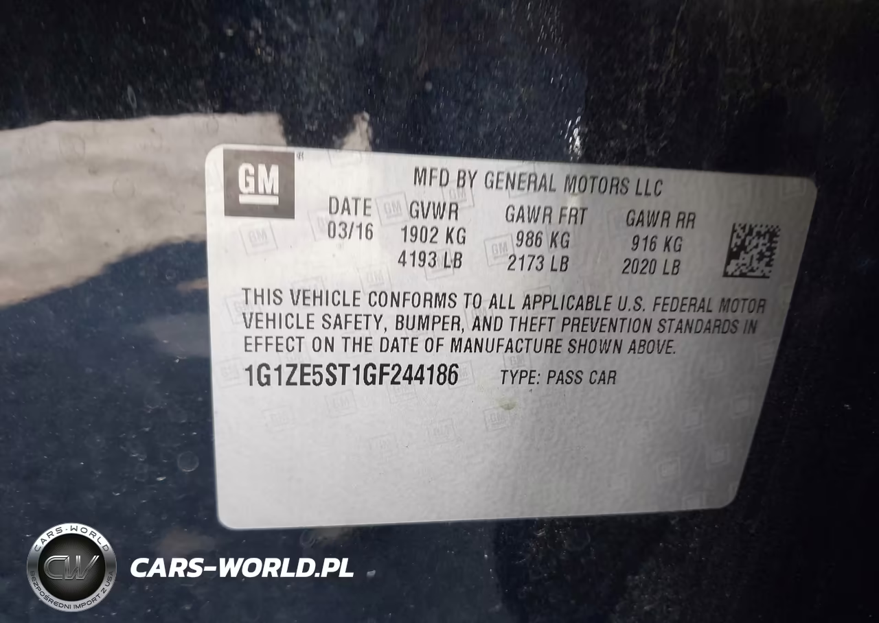 2016 Chevrolet Malibu 1Lt VIN:1G1ZE5ST1GF244186 - 9