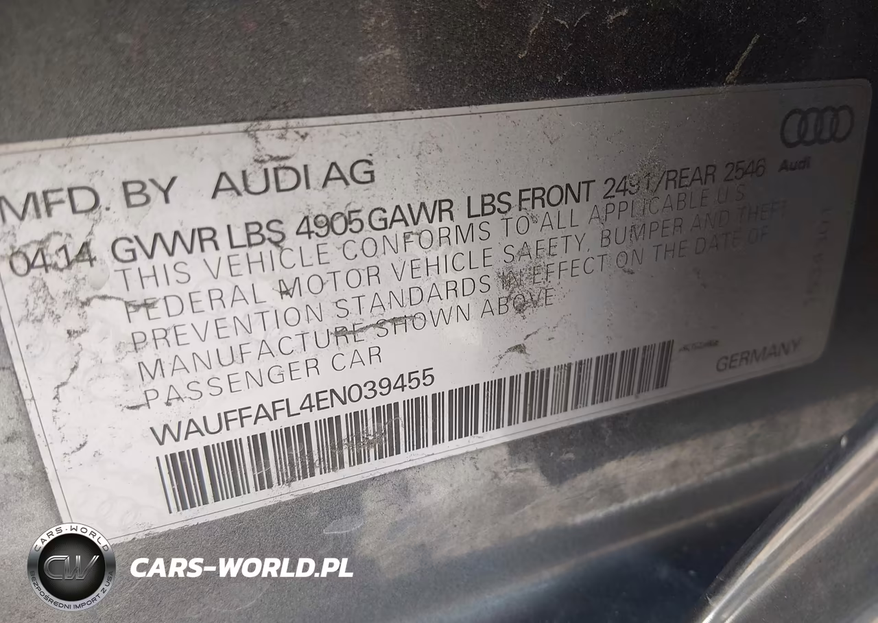 2014 Audi A4 2.0T Premium VIN:WAUFFAFL4EN039455 - 9