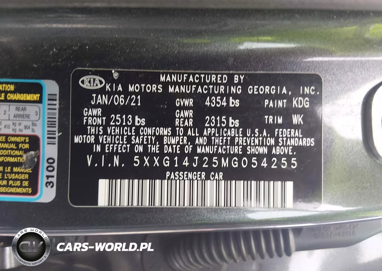 2021 Kia K5 Lxs VIN:5XXG14J25MG054255 - 9