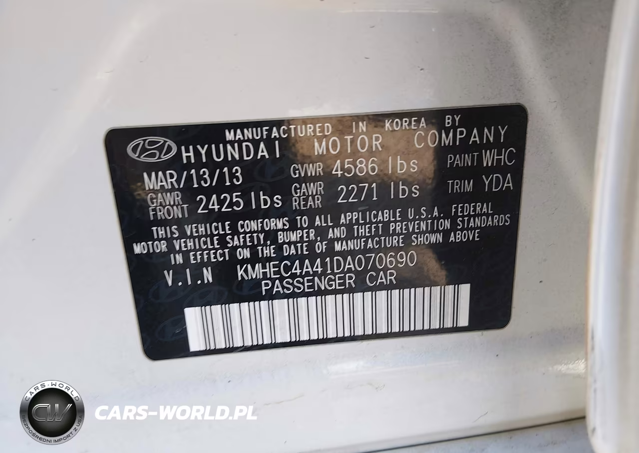 2013 Hyundai Sonata Hybrid Limited VIN:KMHEC4A41DA070690 - 9