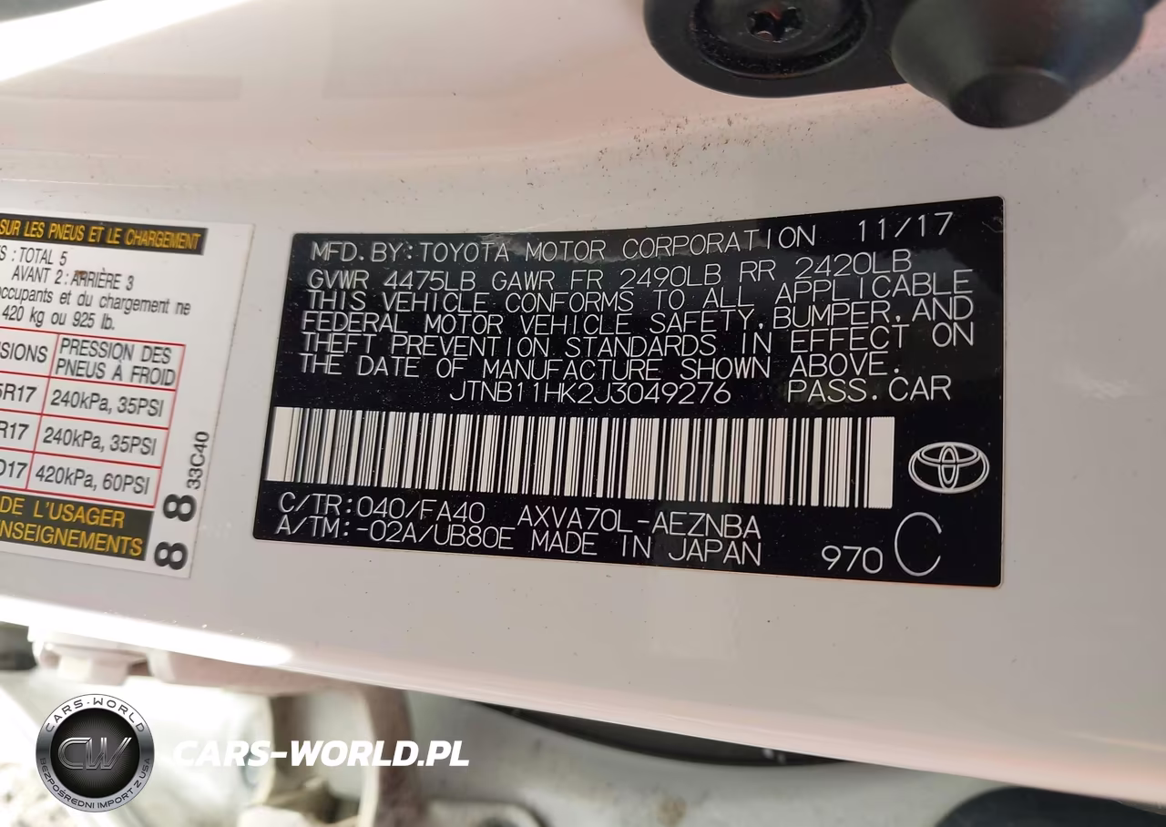 2018 Toyota Camry Le VIN:JTNB11HK2J3049276 - 9