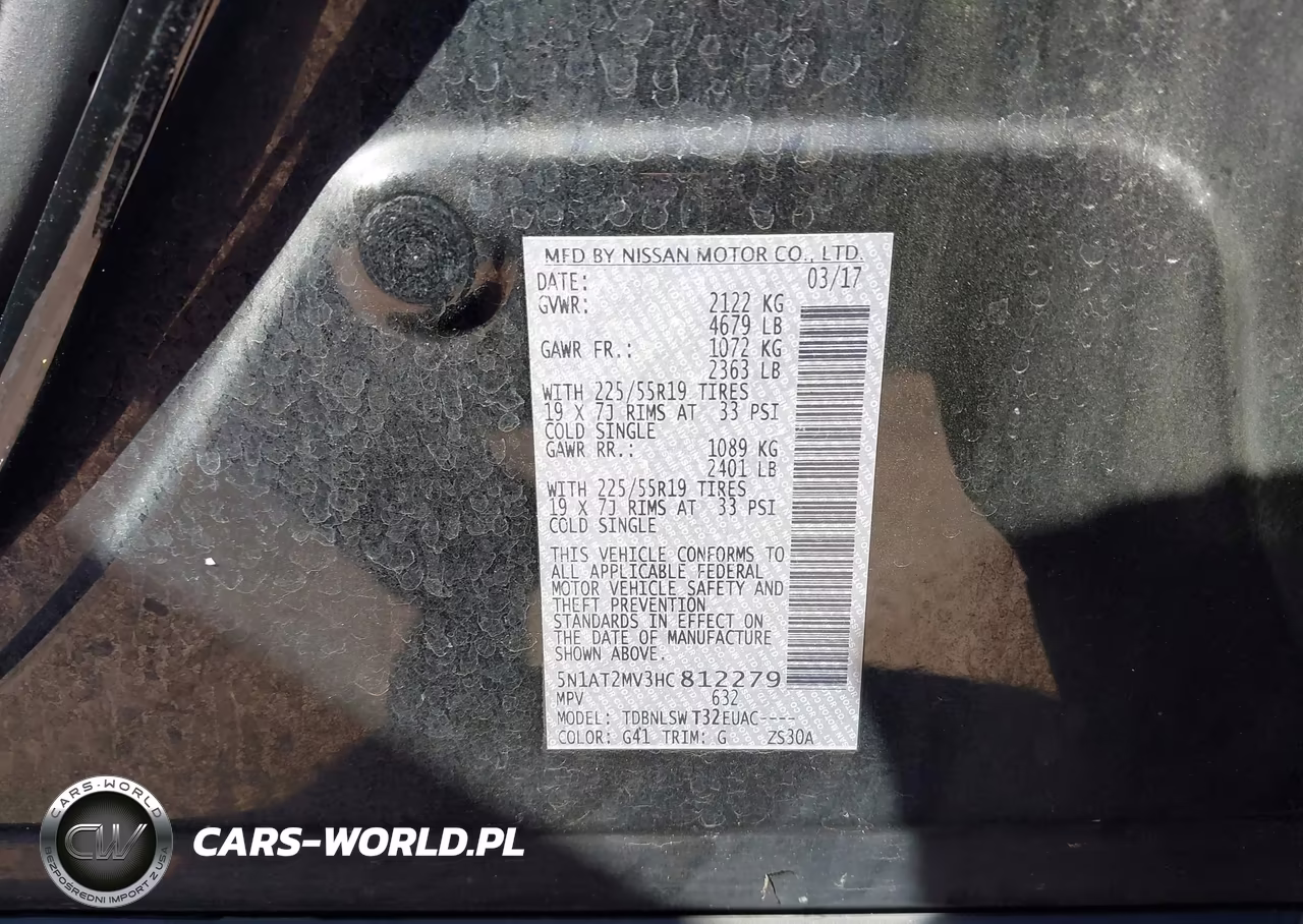 2017 Nissan Rogue Sl VIN:5N1AT2MV3HC812279 - 9