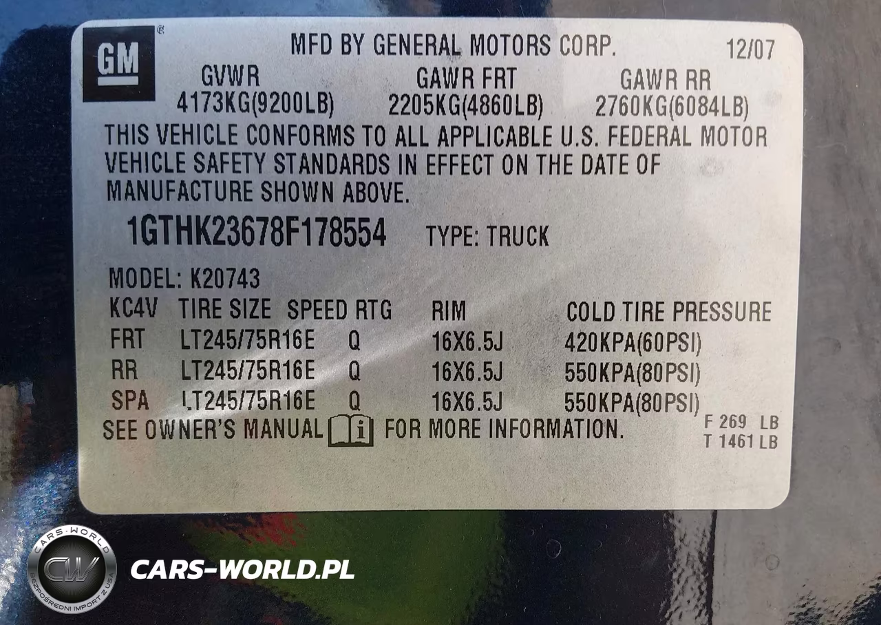 2008 GMC Sierra 2500Hd Sle1 VIN:1GTHK23678F178554 - 9