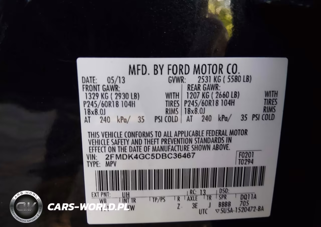 2013 Ford Edge Se VIN:2FMDK4GC5DBC36467 - 9