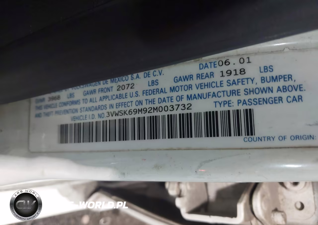 2002 Volkswagen Jetta Gls VIN:3VWSK69M92M003732 - 9