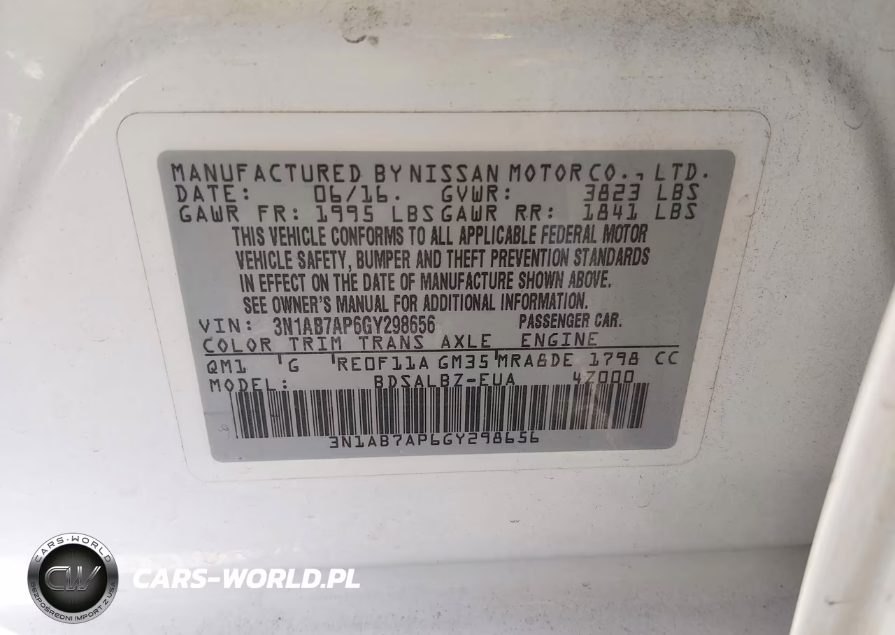 2016 Nissan Sentra S VIN:3N1AB7AP6GY298656 - 9