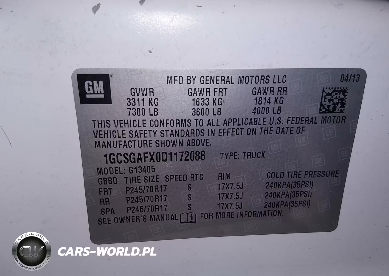 2013 Chevrolet Express 1500 Work Van VIN:1GCSGAFX0D1172088 - 9